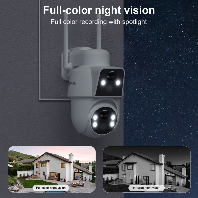 ARCCTV Solar Security Camera- 360°Pan-Tilt,Full Color Night,100%Wireless Outdoor gallery