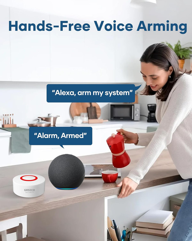DIY 9-Piece Wifi Home Security System with 120Db Siren & App Control gallery