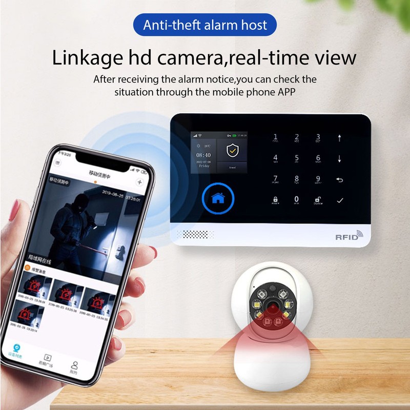 Smart Home Alarm System TY APP Control WiFi 4G Wireless Alarm LSQE gallery