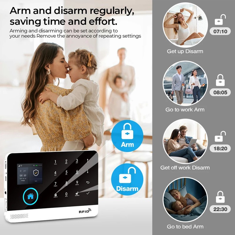Smart WiFi GSM Home Security Alarm System - APP Control Wireless Anti-Theft New gallery