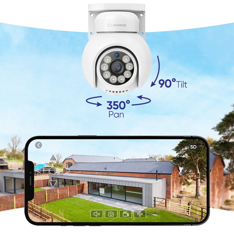 SANNCE 8CH NVR 4K POE PT Security Camera System AI Auto Tracking Two Way Audio gallery