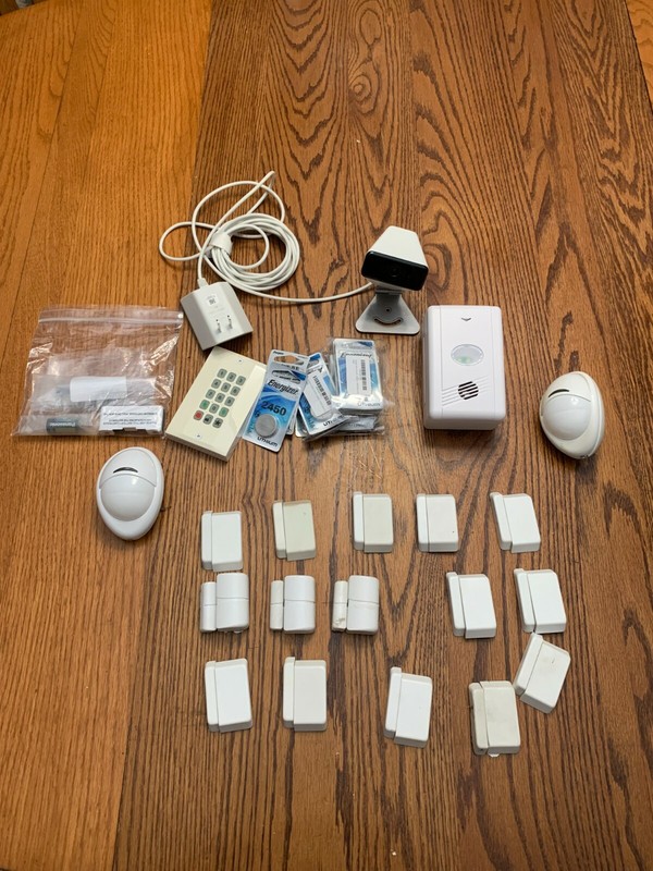 Xfinity home security camera system siren keypad motion door window sensors