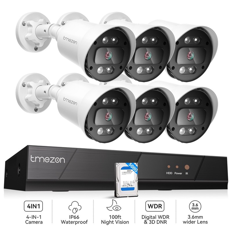 5MP Home Camera Color Night Vision IP66 8CH HDD IP66 Waterproofy gallery