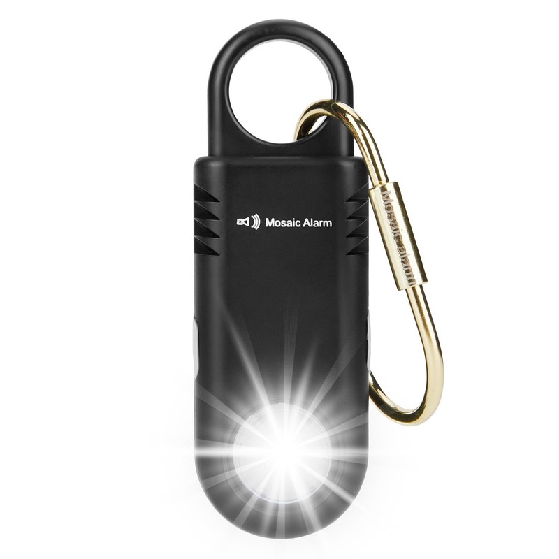 135dB Rechargeable Personal Safety Alarm Builtin UltraBright Flashlight. Non ...