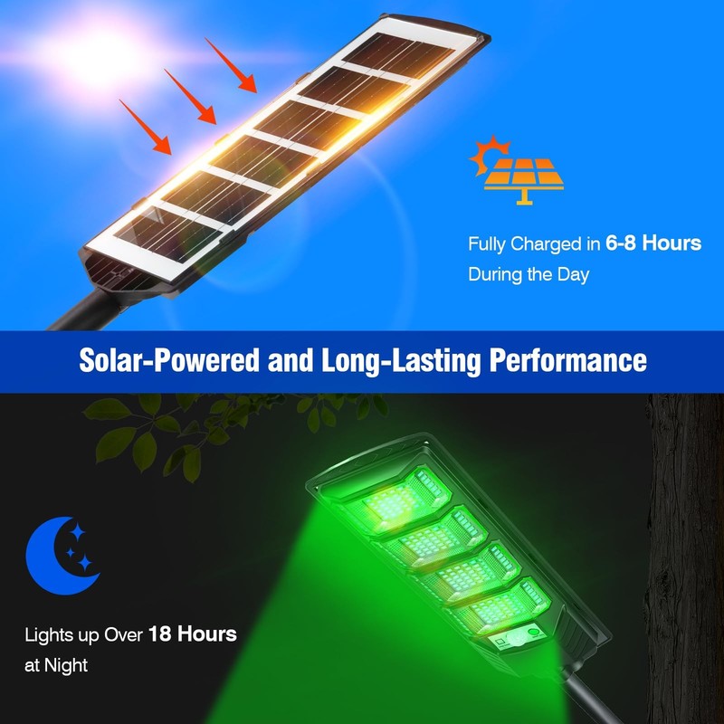 Hog Lights for Night Hunting, 12000LM Solar Green Hunting Light 1 Pack, Black gallery