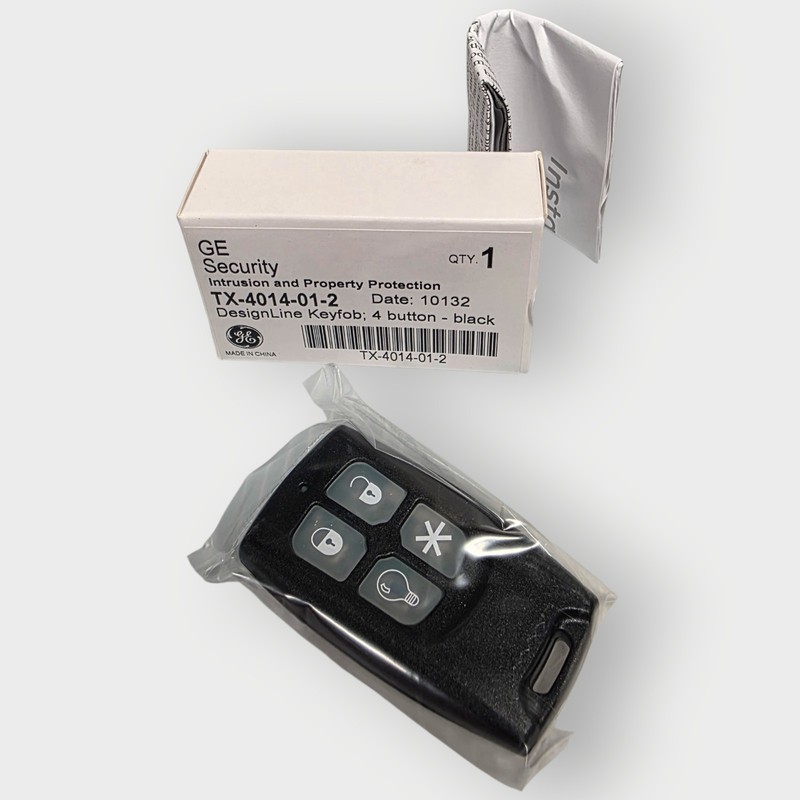 Interlogix TX-4014-01-2 DesignLine 4-Button Keyfob, Black NEW FREE SHIPPING