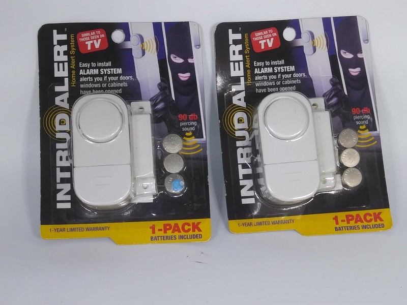 Intrud Alert System Window Door Intruder Alarm Set of 2 NEW In Packages