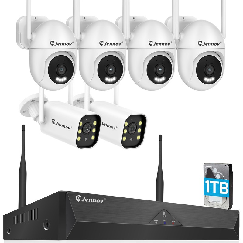5MP Wireless Security IP Camera System 5MP 10CH 1TB NVR WIFI Two Way Audio