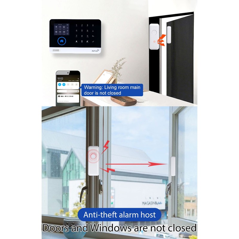 Smart Home Alarm System TY APP Control WiFi 4G Wireless Alarm LSQE gallery