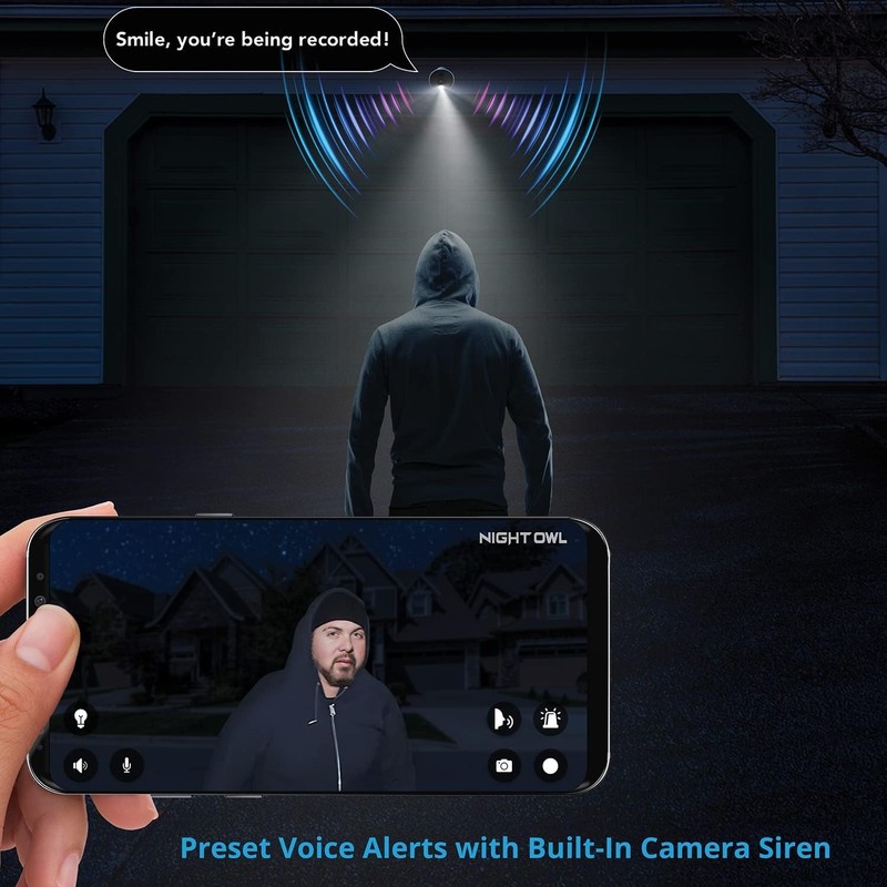 Night Owl 4K Wi-Fi NVR W/1TB Hard Drive & 3 Battery 1080P HD Spotlight Cameras™ gallery