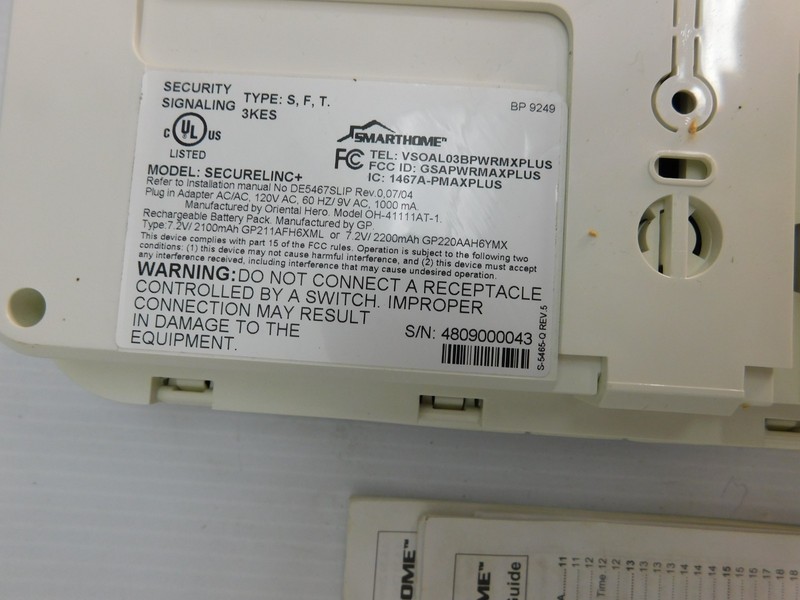 Visonic Smarthome securelinc Security system with Powerlink, no sensors gallery