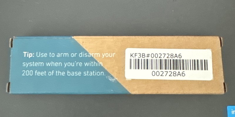SimpliSafe Home Security System - Key Fob - KF3B - BLACK - *NEW SEALED* gallery