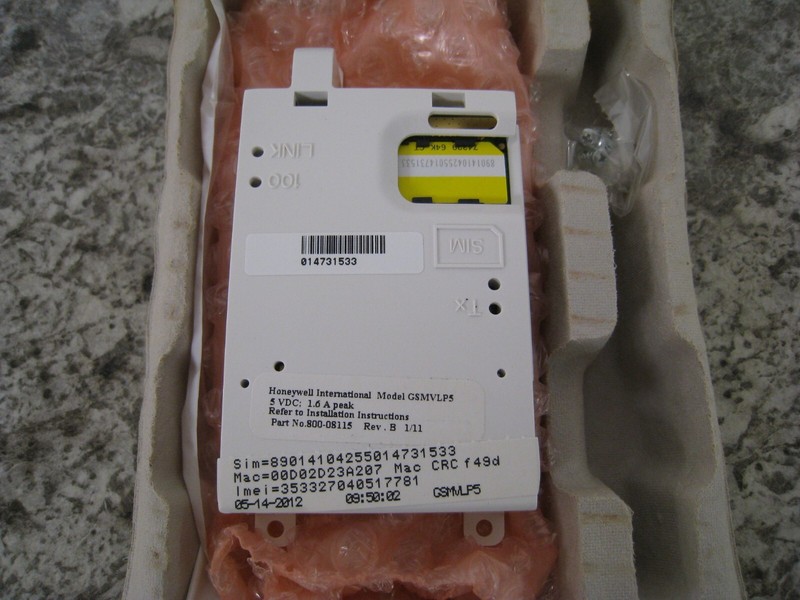 New Honeywell GSMVLP5 AlarmNet Lynx Touch Cellular Alarm Monitoring Communicator gallery
