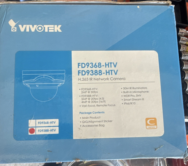 VIVOTEK FD9368-HTV FD9388-HTV IP/Network Wired H.265 IR 5MP Camera Night Vision