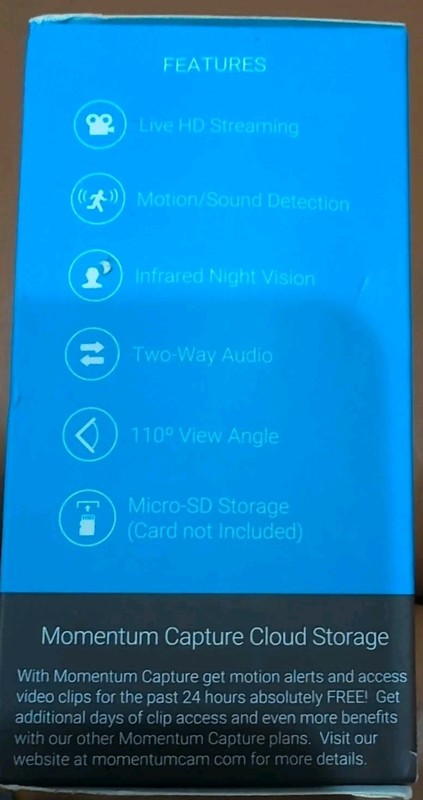 Momentum HD Wireless Indoor Home Security Camera with2-Way Audio Night Vision gallery