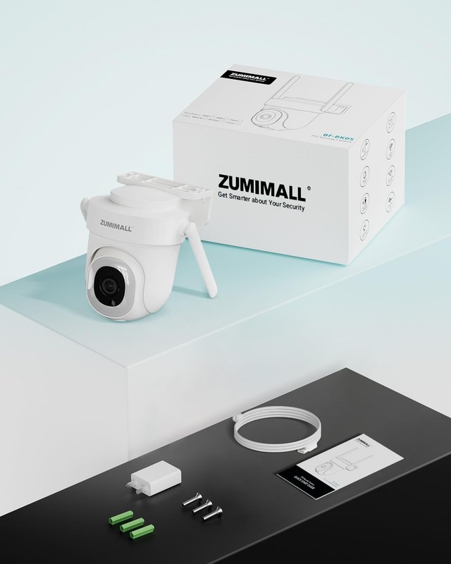 2.5K Wired Home Security Camera, 5MP, 24/7 Recording, AI Motion Detection, 360° gallery