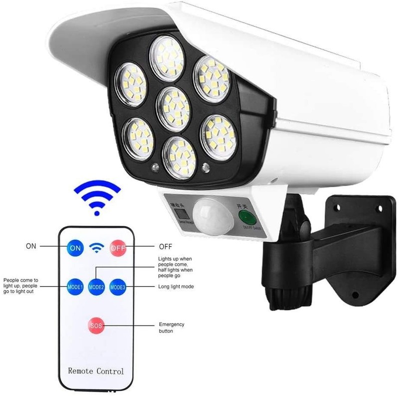 Outdoor Home Security Alarm LED Flash lamp Solar PIR Motion Sensor Dummy Camera gallery