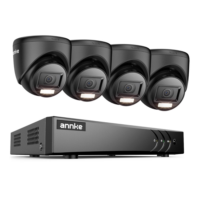 ANNKE 16CH 5MP Lite DVR 1080P CCTV Outdoor Security Camera System AI Color Night