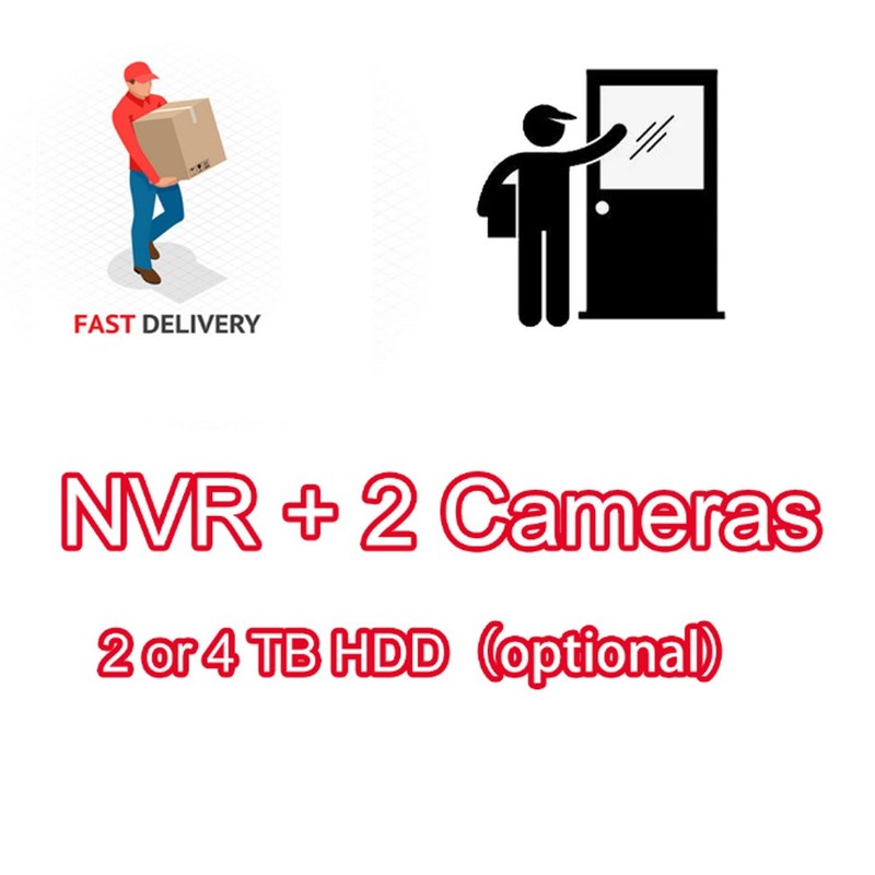 Vikylin 8CH NVR Security Camera System 4K 8MP IR Turret IP Camera with Mic Lot