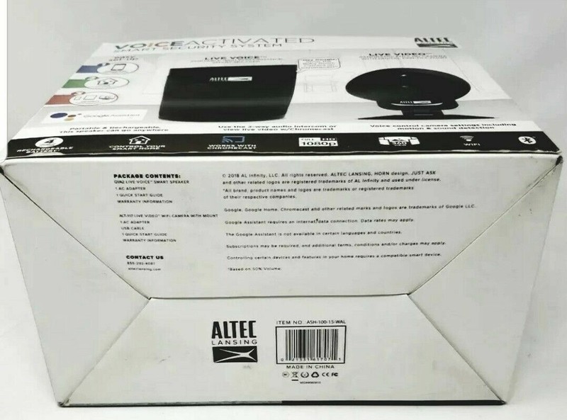 New Altec Lansing ASH-100 Voice Activated Smart Security System gallery