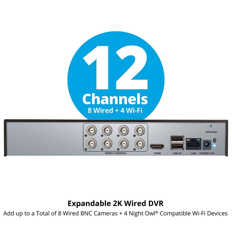 Night Owl SP 2Way Audio 12 Channel 2K DVR with 1TB Hard Drive Add up to 12 T... gallery
