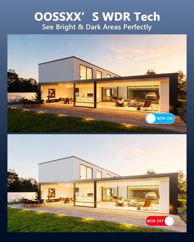 (2026 Update) 5MP Wired System Outdoor, 8CH DVR with 3TB HDD, 8 x 122° Wide A... gallery