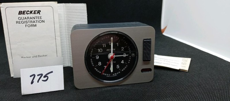 BECKER & BECKER INC QUARTZ ALARM TIME INSTRUMENT W/ ILLIMINATOR W/ REG. FORM