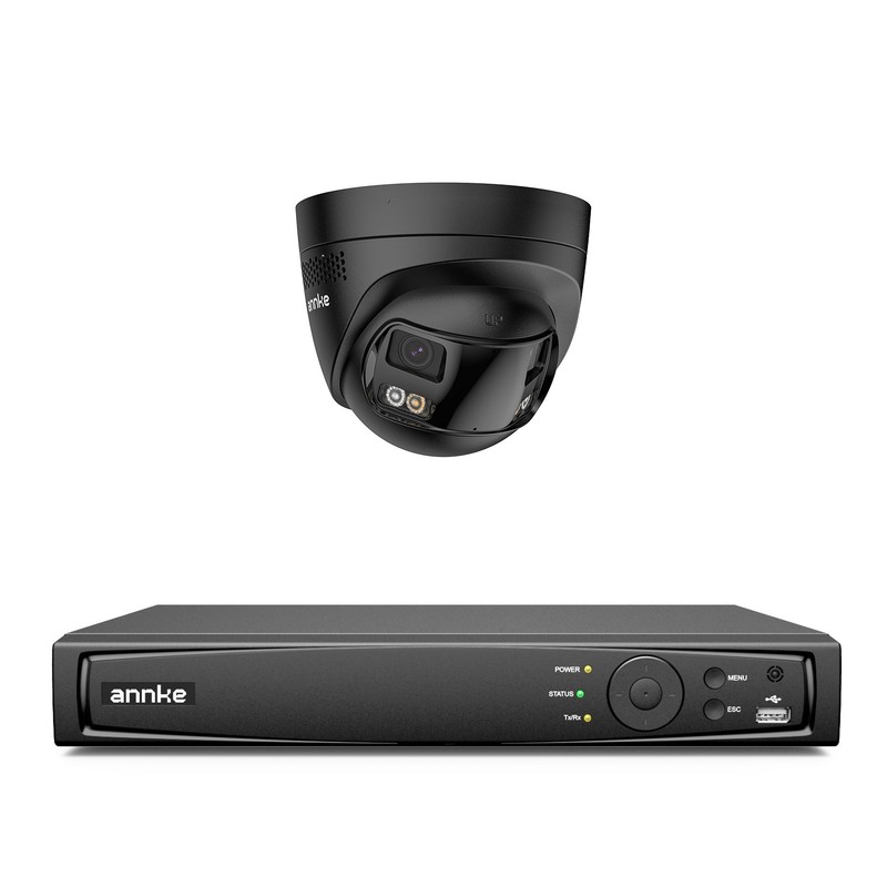 ANNKE 8CH NVR 4K Color Night Dual-Lens POE Security Camera System Two Way Audio