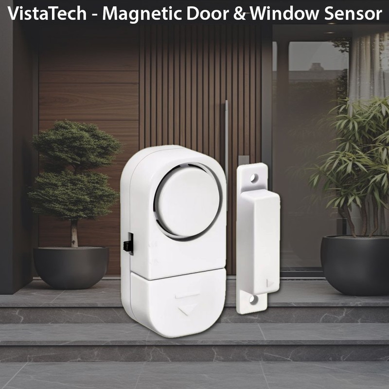 Magnetic Door & Window Sensor Alarm Set - Set of 4 gallery