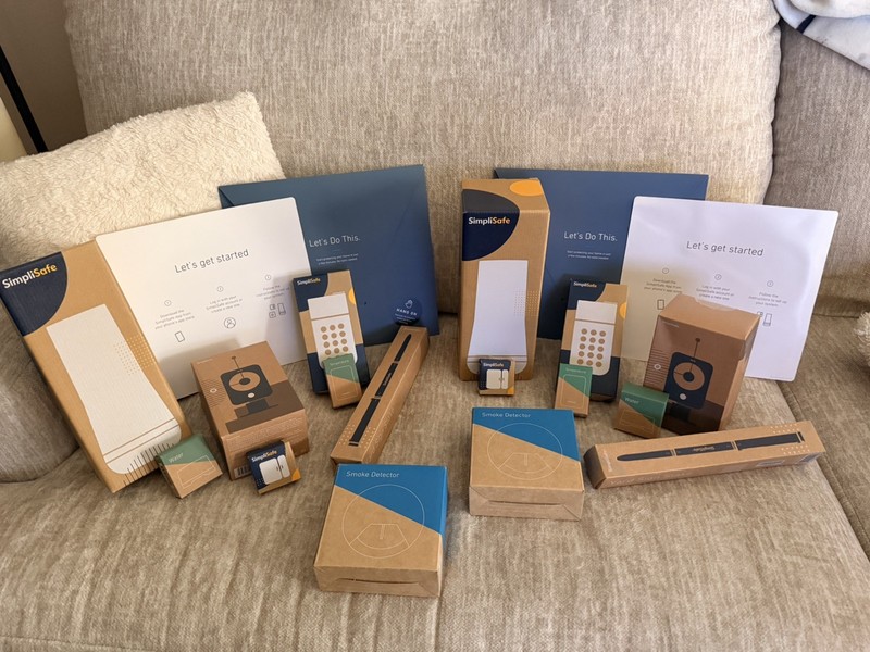 (2) SimpliSafe Security Lots-Cameras, Water/Temp/Entry sensors, Smoke Detectors