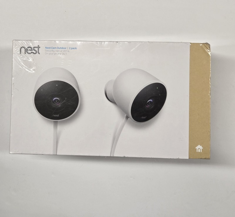 NEW SEALED Google Nest Camera NC2400ES Outdoor Security Camera – 2 Pack