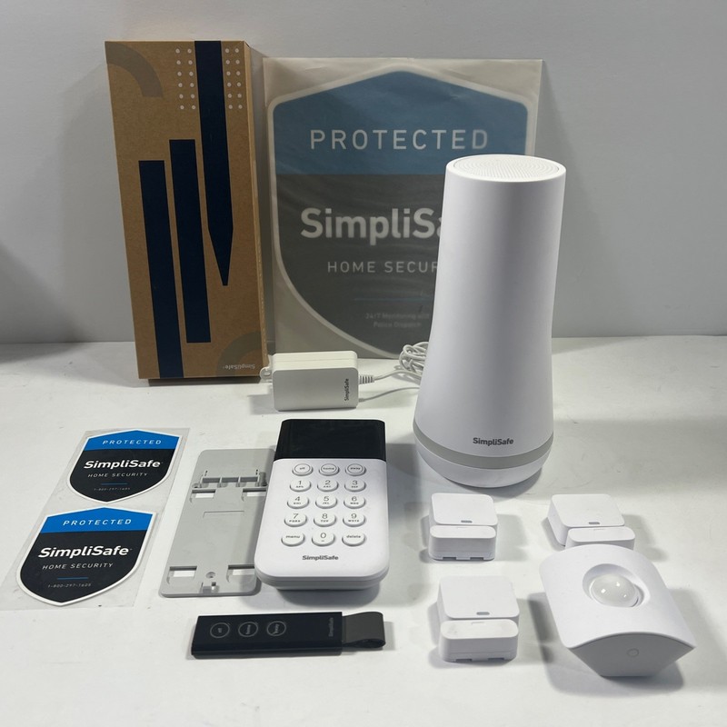 SimpliSafe Smart Home Security System (7-Piece Kit) – Base Station, Keypad, Plus