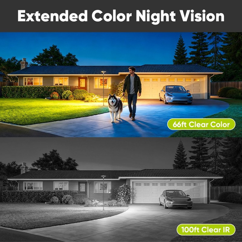 SANNCE 4K POE AI Color Night Security Camera System 8MP 8CH NVR Audio Recording gallery