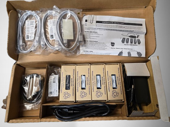 NVT NV-EC1701-KIT3 Ethernet over Coax EoC Transceiver Kit FAST FREE SHIPPING c
