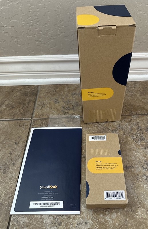 SimpliSafe SSBS3 BS3W 3rd Gen Base Station Home Security System W/Manuel Keypad gallery