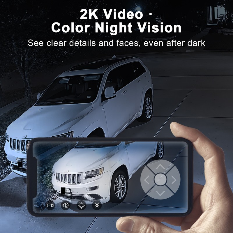 ARCCTV 4Pack Solar Security Camera System Wireless Outdoor 2K Color Night Vision gallery