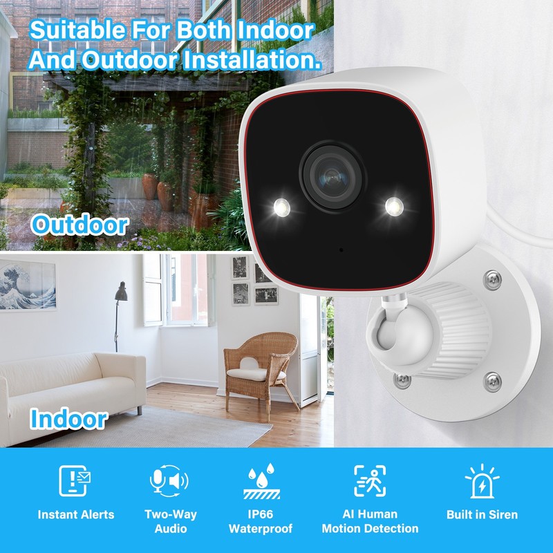 3MP 2.4G WIFI Outdoor Home Camera Wired Security Camera Baby Dog/Pet Camera gallery