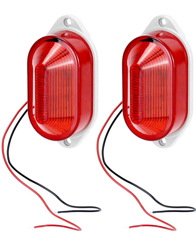 QWORK AC110V – 120V Industrial Strobe Siren Alarm Warning Light – Red –
