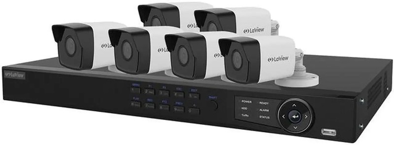 LaView LV-KN988P86A4 Premium IP Surveillance System 8 Channel NVR + 6 Cams (3TB)