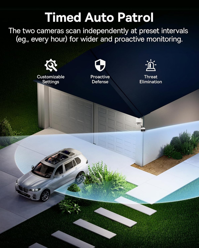 X1 Pro Dual-Tracking Solar Security Camera Outdoor Wireless, Dual 3K AI Cameras, gallery