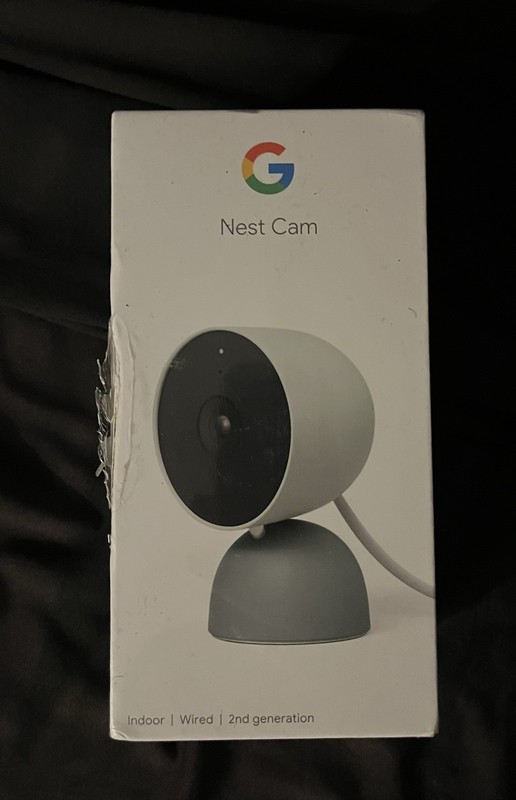 Google Nest Cam Indoor Wired 2nd Generation Google app – Fog color