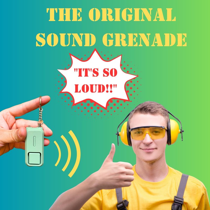 Sound Grenade By 130db Emergency Alarm For Camping & Hiking Tripwire Alarm Bear gallery