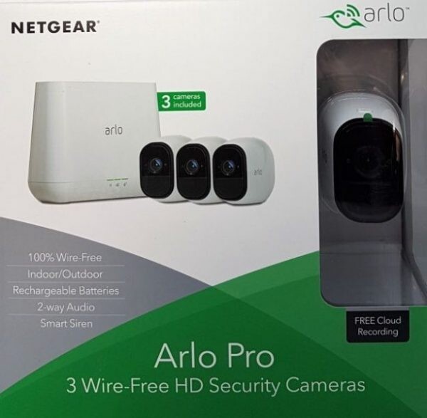 Arlo Pro VMS4330-100NAR 3 Camera HD Security System Free Cloud Retai Boxed
