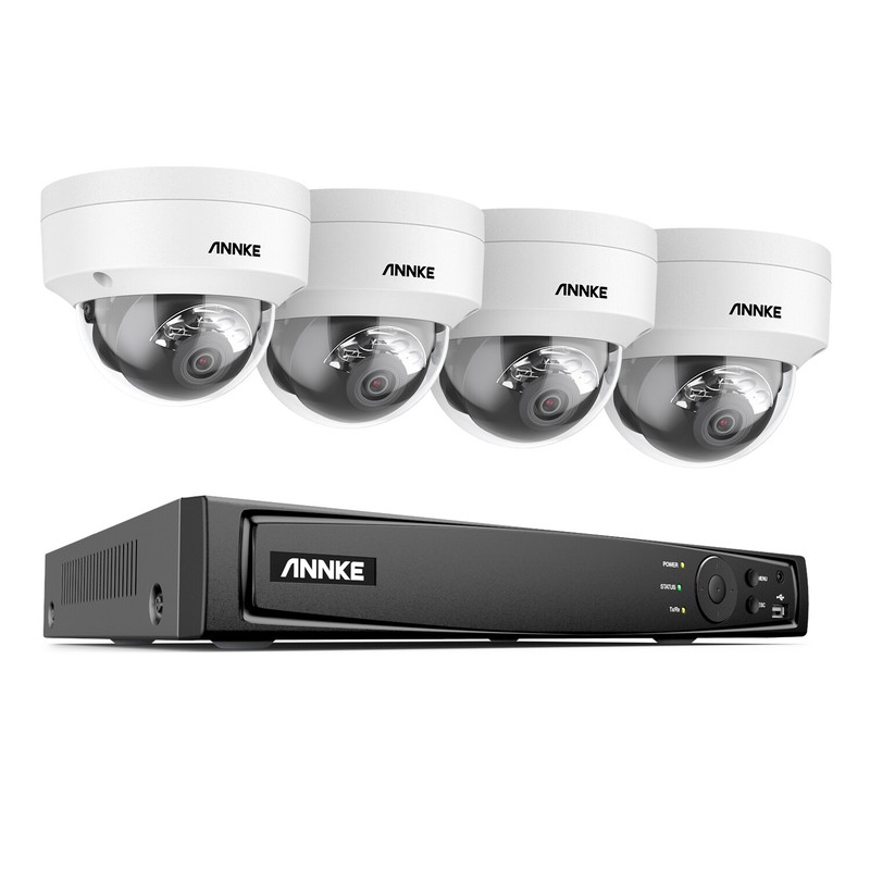 ANNKE 8CH 16CH 12MP NVR 4K Audio POE Security Camera System Color Night Outdoor