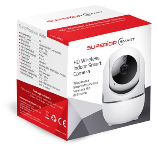 SUPERIOR SECURITY INDOOR CAMERA 360° HD WIFI ALEXA GOOGLE SMARTLIFE gallery