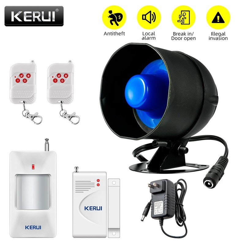 Entry Alert Wireless Alarm Kit PIR Detector Remote Door Magnetic Sensor 110dB