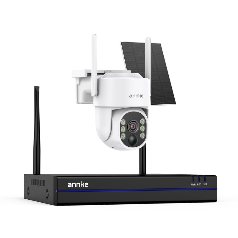 ANNKE 16CH NVR 4MP WIFI Solar Battery PT Color Security Camera System 2-Way Talk