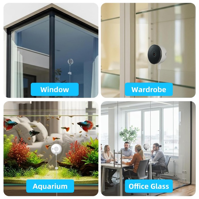 4MP 4K Window Camera, 5.8Ghz WIFI Indoor Cameras for Home Security Opt 32GB Card gallery