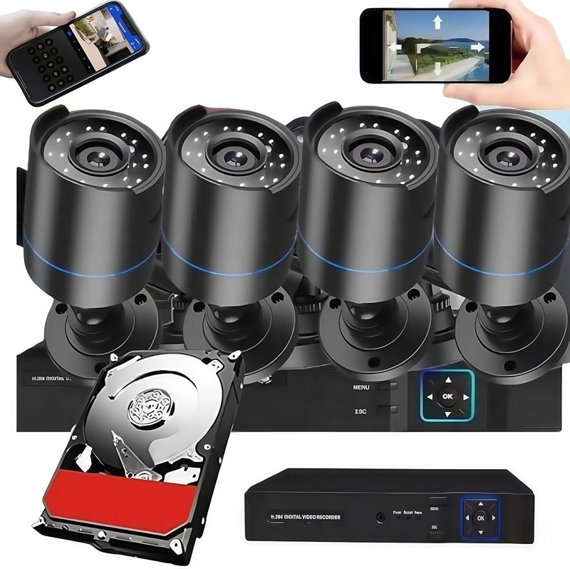 Advanced 3000TVL Security Camera System with AI Motion Detection & Night Vision gallery