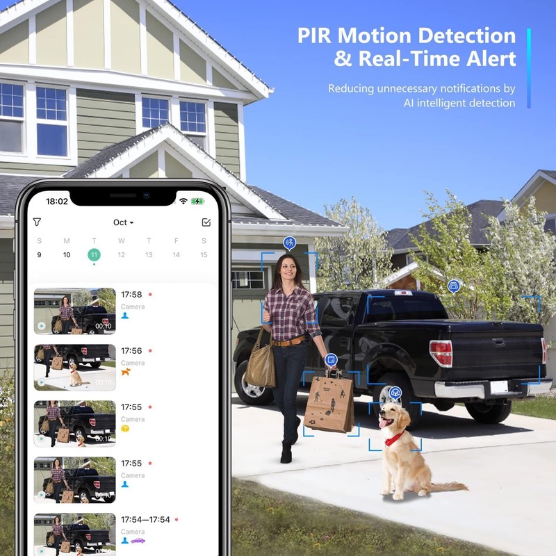 1080P Security Camera WiFi 2-Way Home Wireless Outdoor Motion Detection gallery